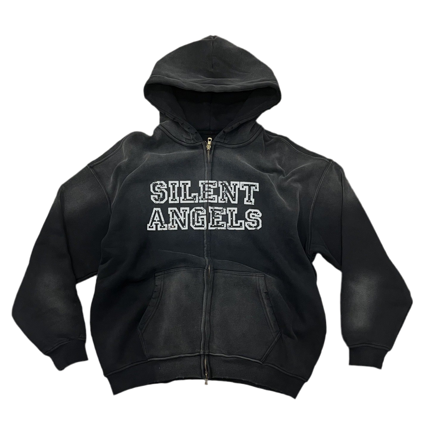 Silent Angels Charcoal Grey (Rhinestone) Hoodie