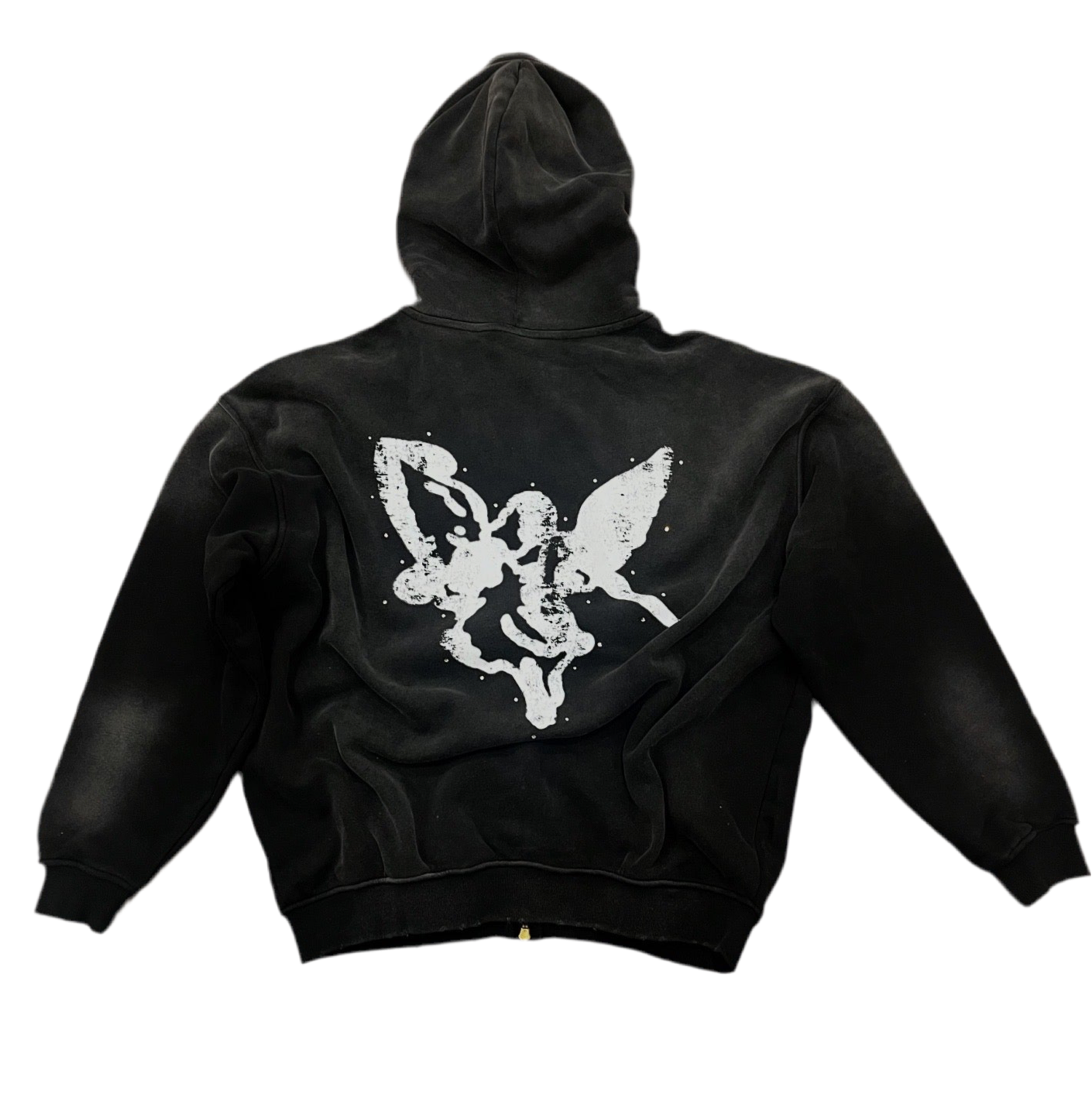 Silent Angels Charcoal Grey (Rhinestone) Hoodie
